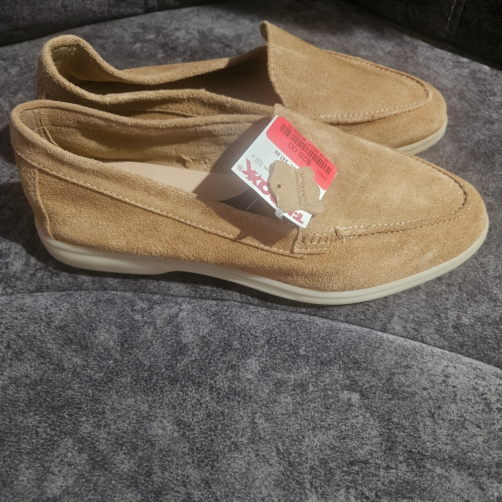 Tan Suede Loafers